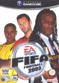 Portada oficial de FIFA 2003 para GameCube