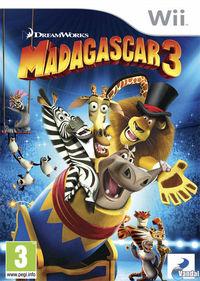 Portada oficial de Madagascar 3: El videojuego para Wii