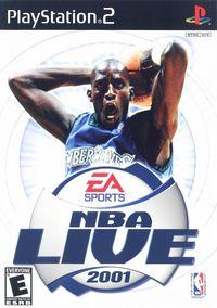 Portada oficial de NBA Live 2001 para PS2