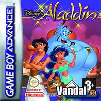 Portada oficial de Disney's Aladdin para Game Boy Advance