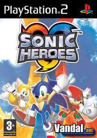 Portada oficial de Sonic Heroes para PS2