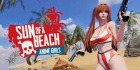 Portada oficial de Anime Girls: Sun of a Beach para Switch