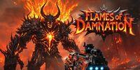 Portada oficial de Flames of Damnation para Switch