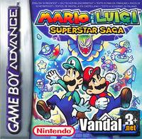 Portada oficial de Mario & Luigi: Superstar Saga para Game Boy Advance