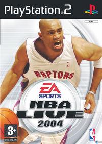 Portada oficial de NBA Live 2004 para PS2