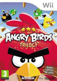 Portada oficial de Angry Birds Trilogy para Wii