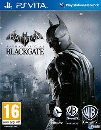 Portada oficial de Batman: Arkham Origins Blackgate para PSVITA