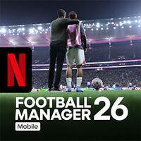 Portada oficial de Football Manager 26 Mobile para Android