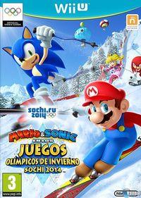 Portada oficial de Mario & Sonic en los Juegos Olímpicos de Invierno Sochi 2014 para Wii U