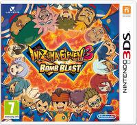 Portada oficial de Inazuma Eleven 3: Rayo celeste y Fuego explosivo para Nintendo 3DS