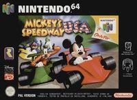 Portada oficial de Mickey's Speedway USA para Nintendo 64