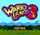 Portada oficial de de Wario Land 3 CV para Nintendo 3DS