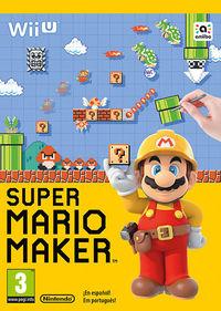 Portada oficial de Super Mario Maker para Wii U
