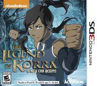 Portada oficial de The Legend of Korra: A New Era Begins para Nintendo 3DS