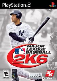 Portada oficial de Major League Baseball 2K6 para PS2
