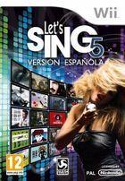 Portada oficial de de Lets Sing 5: Versin Espaola para Wii