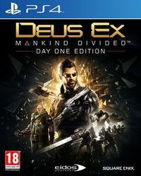 Portada oficial de Deus Ex: Mankind Divided para PS4