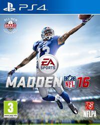 Portada oficial de Madden NFL 16 para PS4
