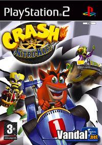 Portada oficial de Crash Bandicoot: Nitro Kart para PS2