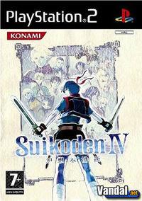 Portada oficial de Suikoden IV para PS2