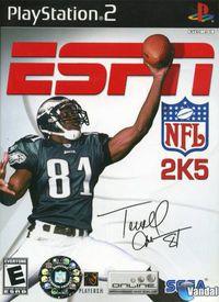 Portada oficial de ESPN NFL 2005 para PS2