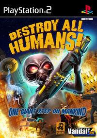 Portada oficial de Destroy All Humans! para PS2