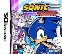 Portada oficial de Sonic Rush para NDS