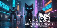 Portada oficial de Cats Defense Robots: Meow Legends para Switch