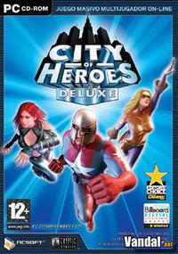 Portada oficial de City of Heroes para PC