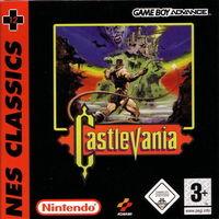 Portada oficial de Castlevania NES Classics para Game Boy Advance