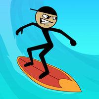 Portada oficial de Stickman Surfer para iPhone