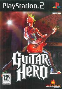 Portada oficial de Guitar Hero para PS2