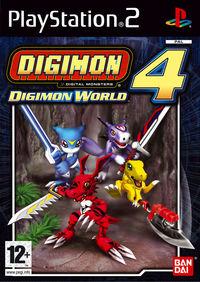 Portada oficial de Digimon World 4 para PS2