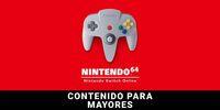 Portada oficial de Nintendo 64 – Nintendo Switch Online: Contenido para mayores para Switch