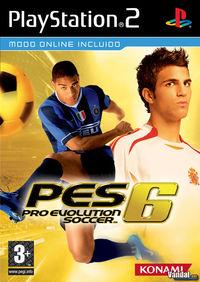 Portada oficial de Pro Evolution Soccer 6 para PS2