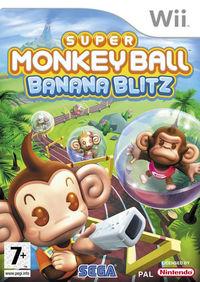 Portada oficial de Super Monkey Ball: Banana Blitz para Wii