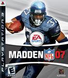 Portada oficial de de Madden NFL 07 para PS3