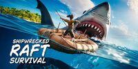 Portada oficial de Shipwrecked Raft Survival para Switch