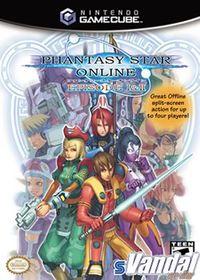 Portada oficial de Phantasy Star Online Episode I & II para GameCube