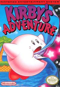 Portada oficial de Kirby's Adventure NES CV para Wii