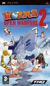 Portada oficial de Worms Open Warfare 2 para PSP