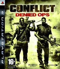 Portada oficial de Conflict: Denied Ops para PS3