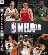 Portada oficial de NBA 08 para PS3