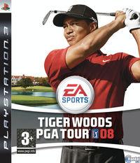 Portada oficial de Tiger Woods PGA Tour 08 para PS3