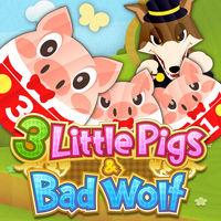 Portada oficial de 3 Little Pigs & Bad Wolf para Switch
