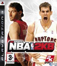 Portada oficial de NBA 2K8 para PS3