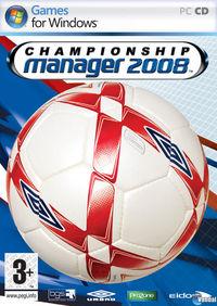 Portada oficial de Championship Manager 2008 para PC