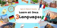 Portada oficial de Spin & Match Puzzle Learn at Once 3 Languages para Switch