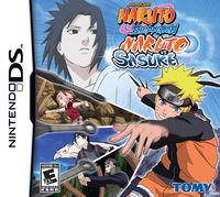 Portada oficial de Naruto Shippuden: Naruto vs. Sasuke para NDS