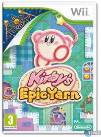 Portada oficial de Kirby's Epic Yarn para Wii